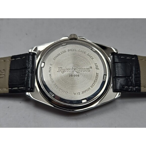 Remington 38 096 Men Quartz Compass Bezel Watch White Dial Date New Battery 3ATM - Picture 11 of 11